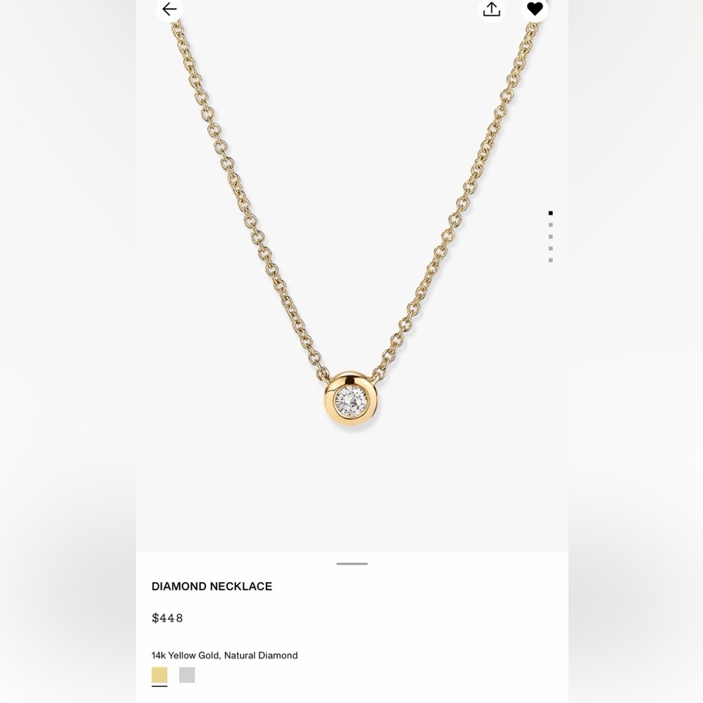 14k Yellow Gold Natural Diamond Pendant Necklace #Mejuri #necklace #diamond